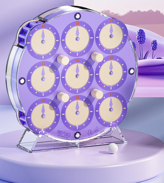 QiYi ChuanShi Magnetic Magic Clock Lilac